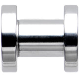 4G Stainless Steel Silver Sugar Glitter Screw Fit Plug