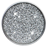 4G Stainless Steel Silver Sugar Glitter Screw Fit Plug