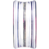 26mm Acrylic Black Multicolored Old Fashioned Flowers Saddle Plug