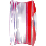 20mm Clear Red Acrylic Adoring Heart Saddle Plug