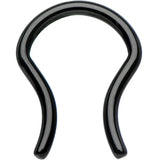 14G 5/8 Black Anodized Titanium Septum Retainer