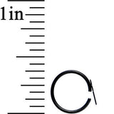 20G 5/16 Black IP Divine Cross Nose Hoop