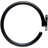 20G 5/16 Black IP Girly Bow Nose Hoop