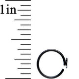 20G 5/16 Black IP Girly Bow Nose Hoop