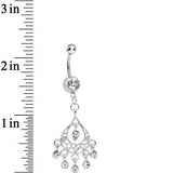 Clear Gem Aristocratic Grandeur Chandelier Belly Ring