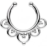 Beads and Balloons Non-Pierced Clip On Fake Septum Ring