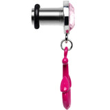 2G Pink Dangling Anchor Steel Plug