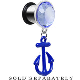 00G Blue Dangling Anchor Steel Plug