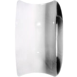 5/8 White Black Acrylic Adoring Heart Saddle Plug