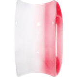 5/8 White Red Acrylic Adoring Heart Saddle Plug