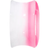 20mm White Pink Acrylic Adoring Heart Saddle Plug