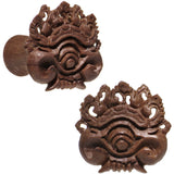 2G Organic Wood Dark Magic Hand Carved Plug Set