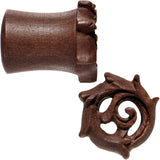 7/16 Organic Wood Rebirth Hand Carved Plug Set