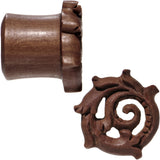 9/16 Organic Wood Rebirth Hand Carved Plug Set