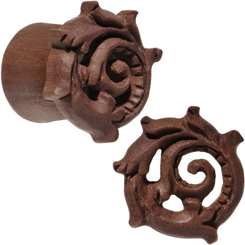 9/16 Organic Wood Rebirth Hand Carved Plug Set