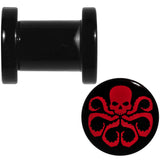 2G Black Acrylic Licensed Hydra Logo Screw Fit Plug Set