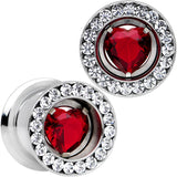 7/16 Red Heart Steel Double Flare Internally Threaded Plug Set