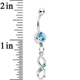 Aqua Gem Infinite Hope Dangle Belly Ring