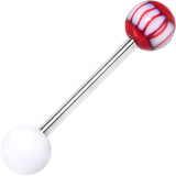 14G Bloodshot Astro Eye Barbell Tongue Ring 5/8