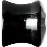 00G Black Acrylic Drop the White Anchor Saddle Plug