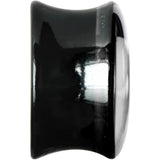 5/8 Black Acrylic White Heart Saddle Plug