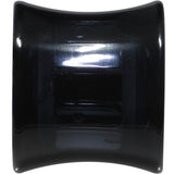 Black Acrylic Red and Clear Gem Inlay Saddle Tunnel Plug 0G to 1 Inch