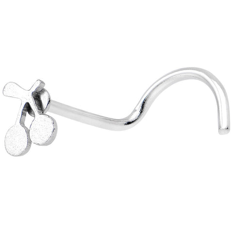 316L Stainless Steel Cherry Nose Ring