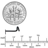 Black Anodized Titanium Heart Nose Ring