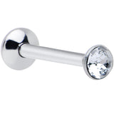 20G 1/4 Handmade Labret Created with Crystals 2mm