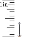 20G 1/4 Handmade Labret Created with Crystals 2mm