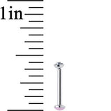 18G 5/16 Handmade Labret Created with Crystals 2.5mm