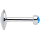 1/4 Steel 2.5mm Synthetic Blue Opal Internal Thread Tragus Earring