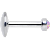 1/4 Steel 2.5mm Synthetic Pink Opal Internal Thread Tragus Earring