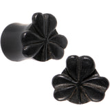 0G Organic Arang Wood Shamrock Single Flare Plug Set