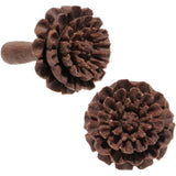 8G Organic Sabo Wood Chrysanthemum Single Flare Plug Set