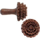 6G Organic Sabo Wood Chrysanthemum Single Flare Plug Set