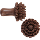 2G Organic Sabo Wood Chrysanthemum Single Flare Plug Set