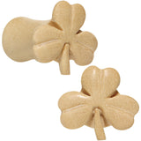2G Organic Crocodile Wood Shamrock Saddle Plug Set