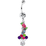 Bright Enamel Day at the Fair Candy Dangle Belly Ring