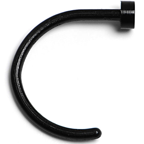 20G 5/16 Black Acrylic Nose Hoop