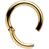 14G 5/16 Gold Tone Anodized Hinged Segment Ring