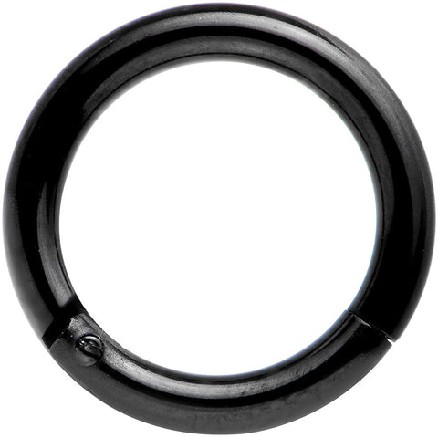 14G 5/16 Black Anodized Hinged Segment Ring