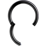 14G 3/8 Black Anodized Hinged Segment Ring