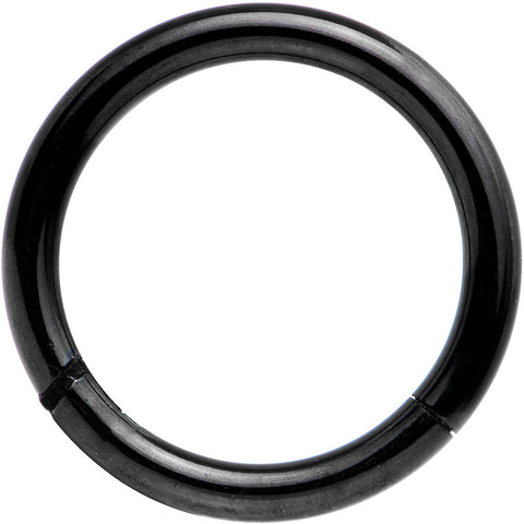 14G 3/8 Black Anodized Hinged Segment Ring