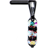 18G Aurora Gem Black PVD Faux Hoop L Shaped Nose Ring