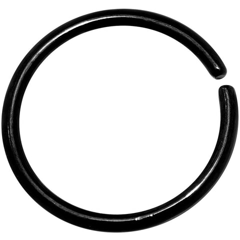 18G 3/8 Black Anodized Annealed Steel Seamless Circular Ring