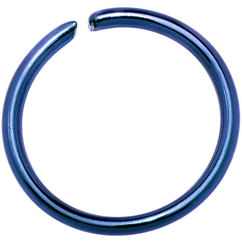 20G 5/16 Blue Anodized Annealed Steel Seamless Circular Ring