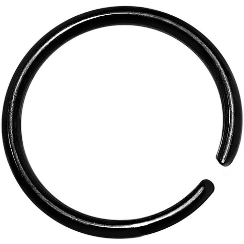 20G 5/16 Black Anodized Annealed Steel Seamless Circular Ring