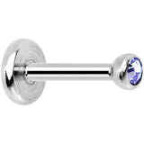 18G 1/4 Tanzanite 2mm CZ Internally Threaded Cartilage Earring