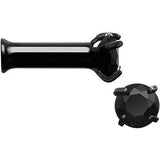 10G Black CZ Gem Black IP Bling Double Flare Plug Set